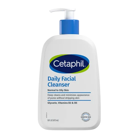 Cetaphil Daily Facial Cleanser for Normal to Oily Skin, سيتافيل الغسول اليومي للوجه للبشرة العادية إلى الدهنية