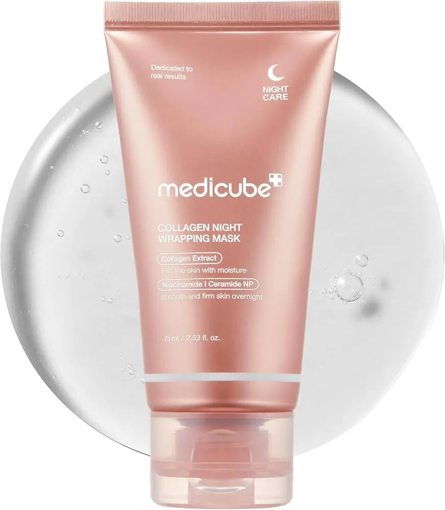 Medicube Collagen Night Wrapping Mask 75 ml, ميديكيوب قناع الكولاجين الليلي القابل للتقشير 75 مل