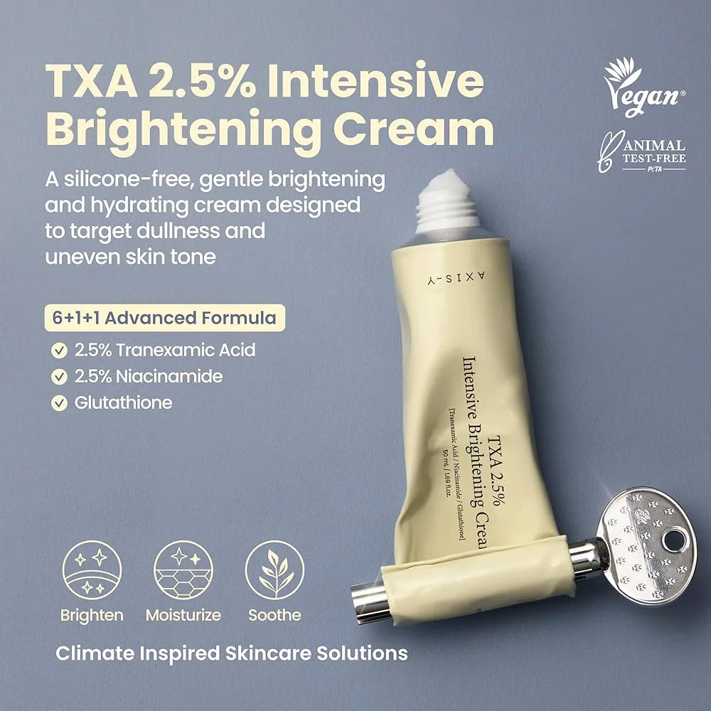 AXIS-Y TXA 2.5% Intensive Brightening Cream, أكسيس واي كريم التفتيح المكثف TXA 2.5%
