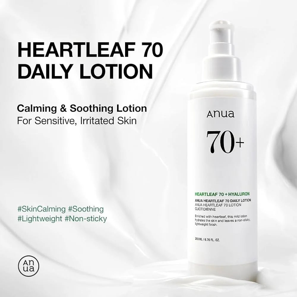 Anua Heartleaf 70 Daily Lotion 200 ml, أنوا لوشن هارتليف 70 اليومي 200 مل