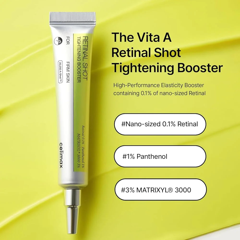 Celimax Retinal Shot Tightening Booster, سيليماكس بوستر الريتينال شوت لشد البشرة