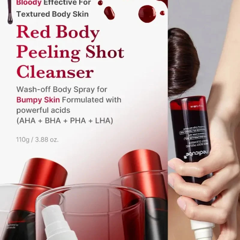 Medicube Red Acne Body Peeling Shot, ميديكيوب مقشّر حبوب الجسم ريد