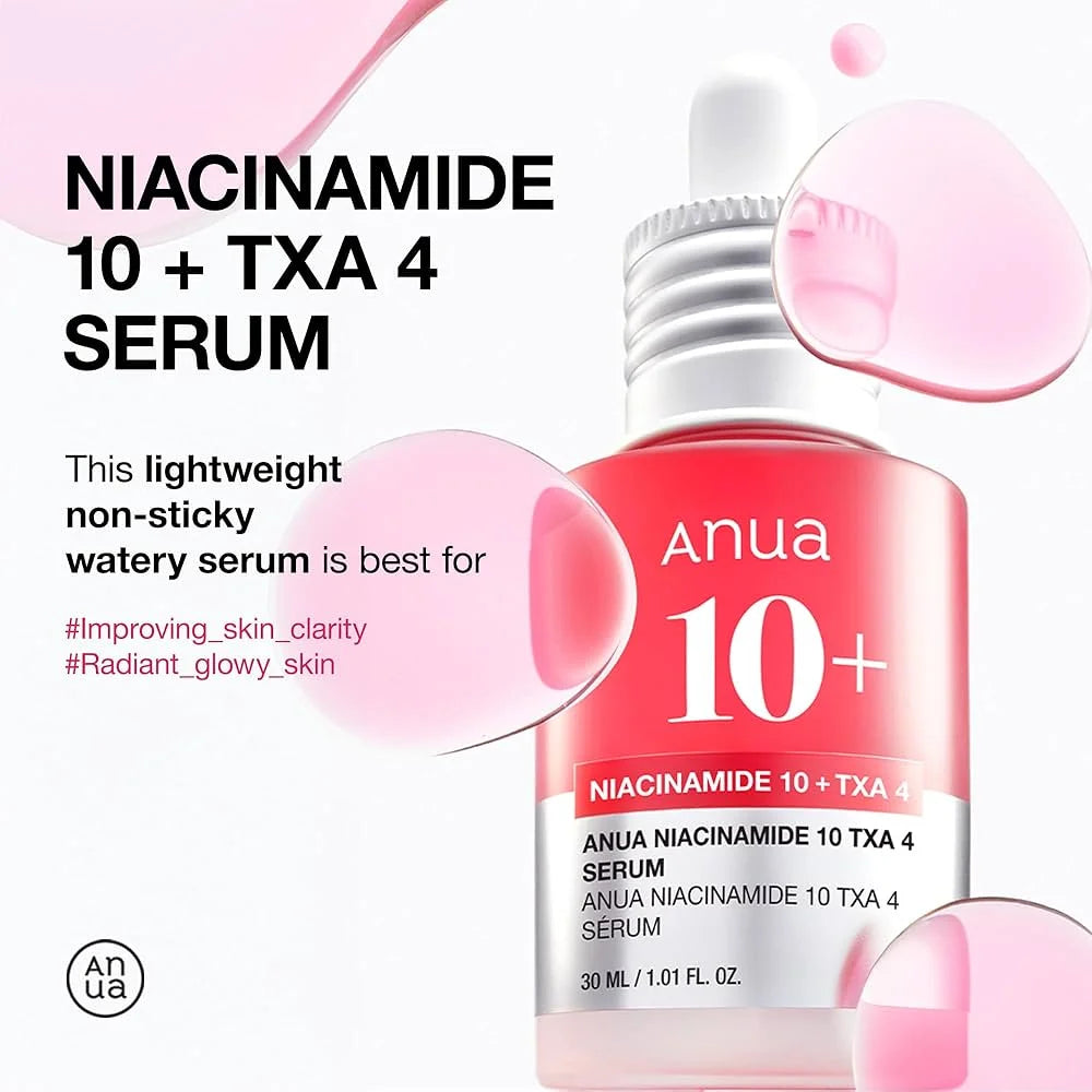 Anua Niacinamide 10% + TXA 4% Serum, أنوا سيروم نياسيناميد 10% + ترانيكساميك أسيد 4%
