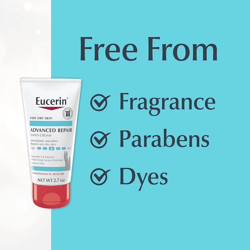 Eucerin Advanced Repair Hand Cream 100 ml, يوسيرين كريم اليدين المصلح المتقدم 100 مل