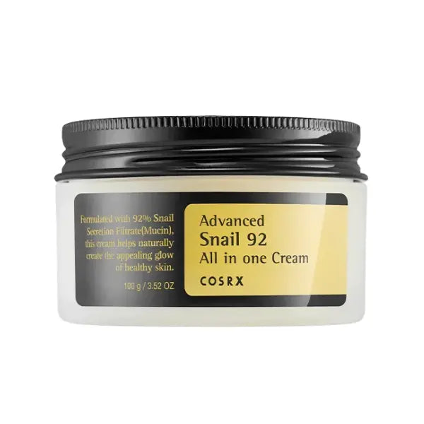 COSRX Advanced Snail 92 All In One Cream 100 g, كوزركس كريم الحلزون المركّز 92% متعدّد الاستخدامات 100 غم