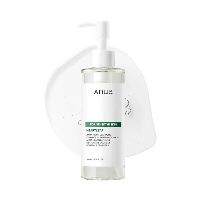 Anua Heartleaf Pore Control Cleansing Oil Mild 200 ml, أنوا زيت التنظيف هارتليف للتحكم بالمسام مايلد 200 مل