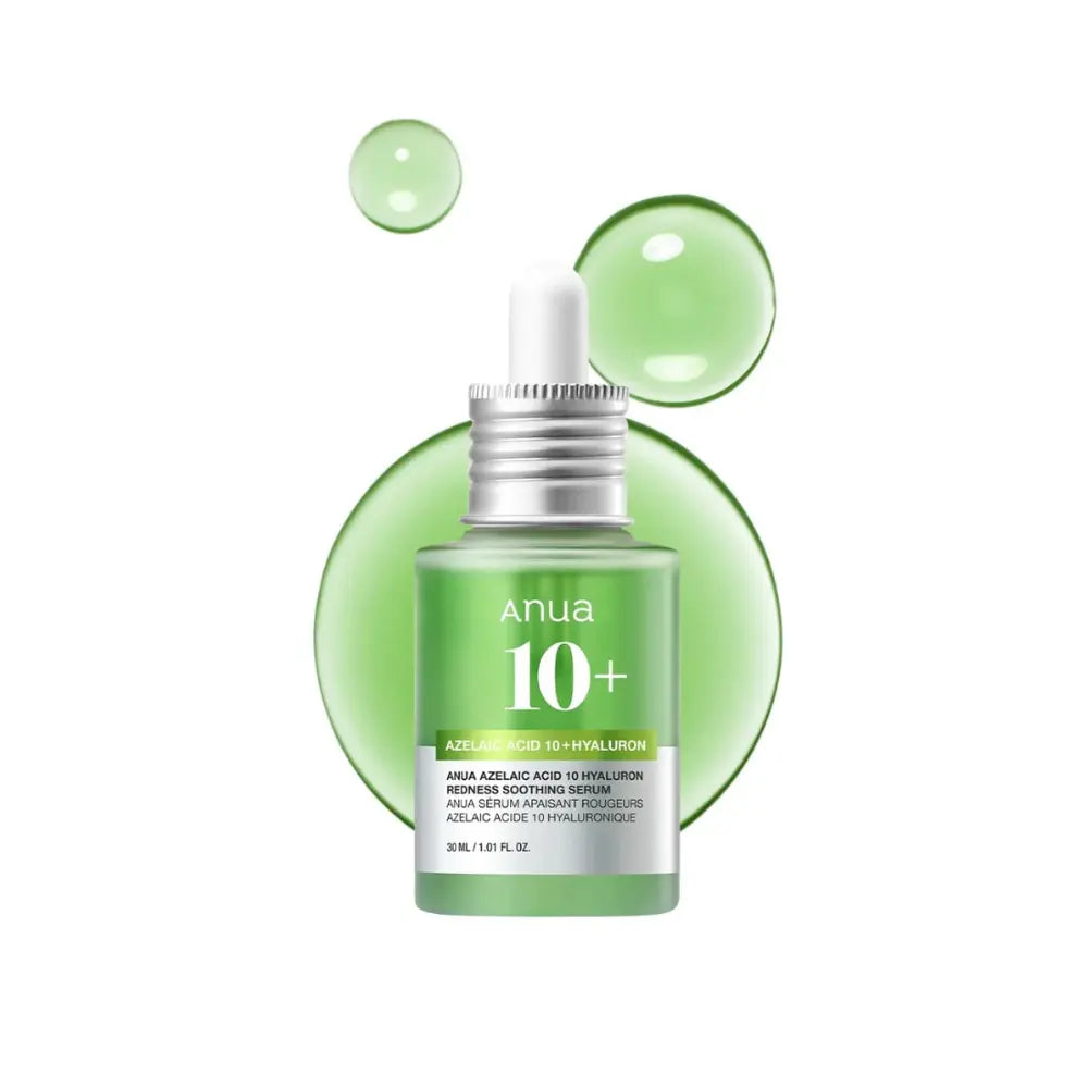 Anua Azelaic Acid 10 + Hyaluron Redness Soothing Serum 30 ml, أنوا سيروم أزيلايك أسيد 10 + هيالورون لتهدئة الاحمرار 30 مل