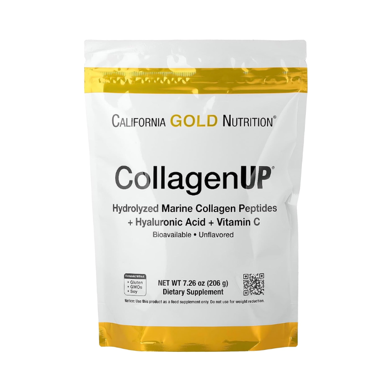 California Gold Nutrition CollagenUP Marine Collagen + Hyaluronic Acid + Vitamin C, كاليفورنيا غولد نيوتريشن كولاجين أب كولاجين بحري + هيالورونيك أسيد + فيتامين سي