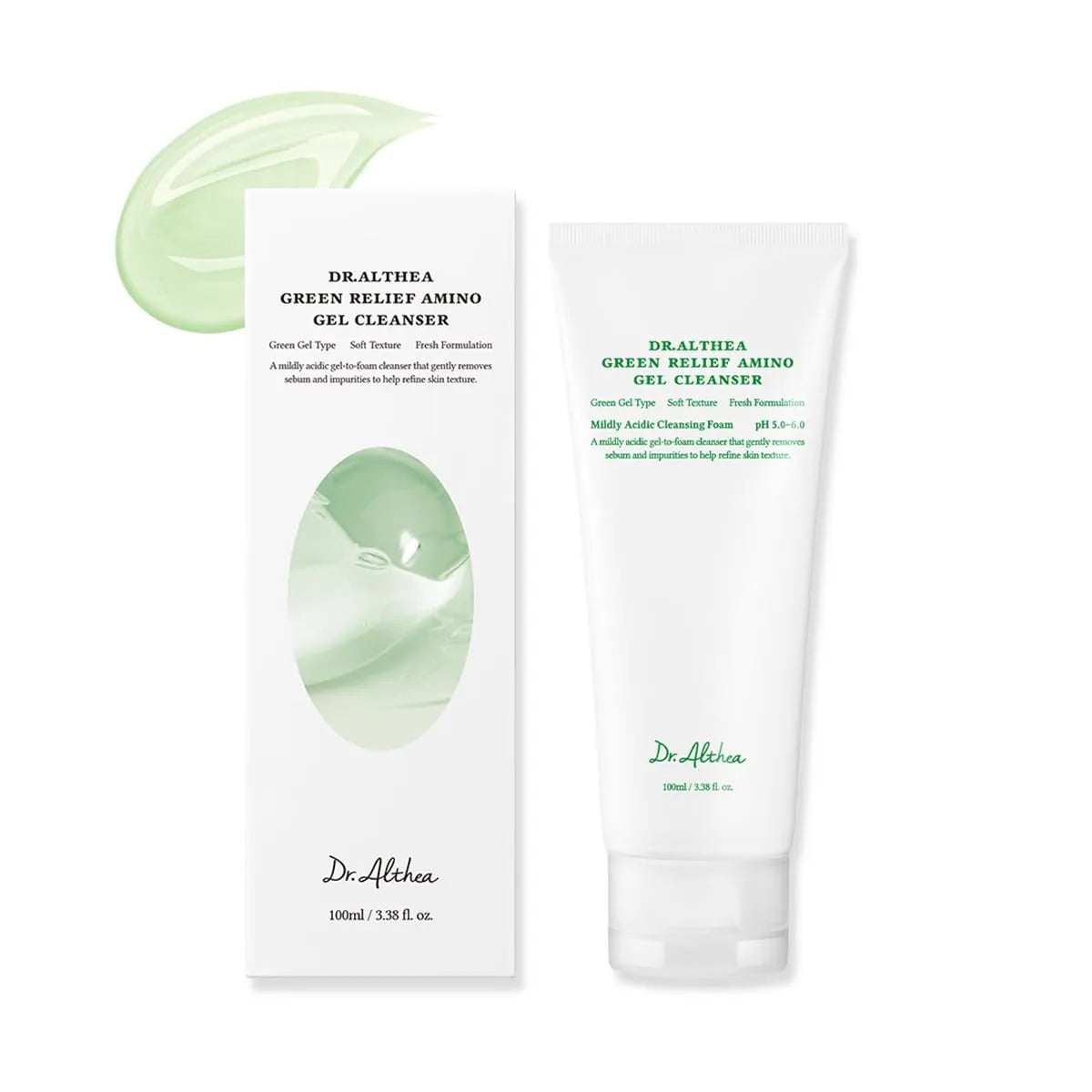 Dr. Althea Green Relief Amino Gel Cleanser 100 ml, دكتور ألثيا غسول جرين ريليف الجيل بالأحماض الأمينية 100 مل