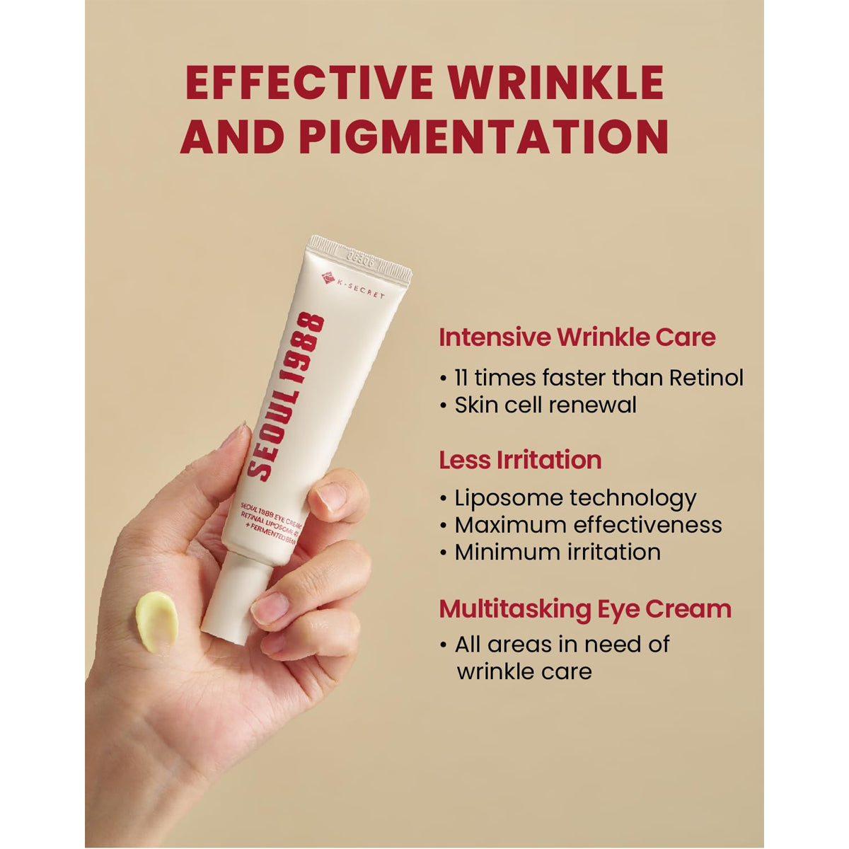 Seoul 1988 Retinal Liposome 4% Eye Cream 30 ml, سيول 1988 كريم العيون بالريتينال الليبوزومي 4% 30 مل