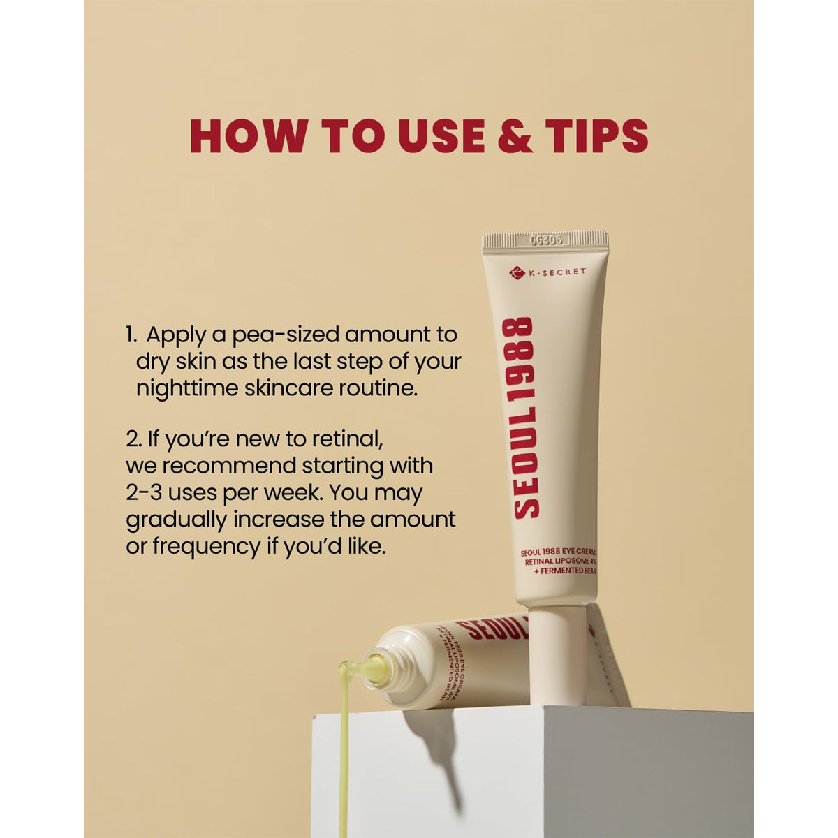 Seoul 1988 Retinal Liposome 4% Eye Cream 30 ml, سيول 1988 كريم العيون بالريتينال الليبوزومي 4% 30 مل