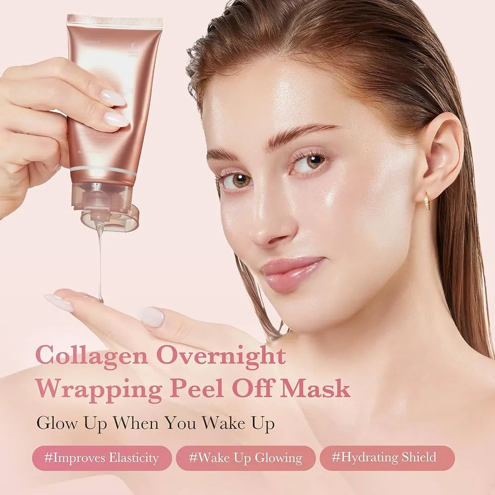 Medicube Collagen Night Wrapping Mask 75 ml, ميديكيوب قناع الكولاجين الليلي القابل للتقشير 75 مل
