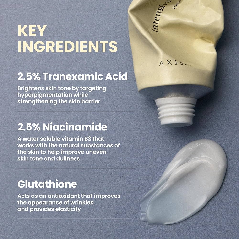 AXIS-Y TXA 2.5% Intensive Brightening Cream – Tranexamic Acid Moisturizer with Niacinamide & Glutathione for Dark Spots & Uneven Skin Tone
