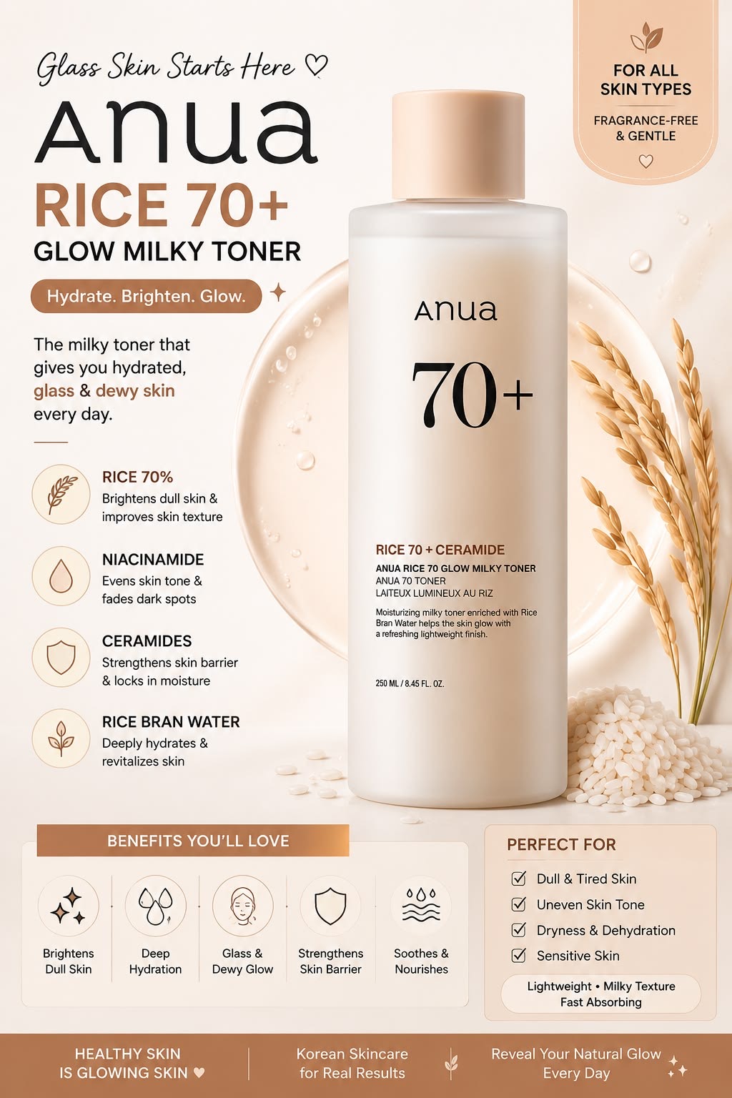 Anua Rice Milky Toner
