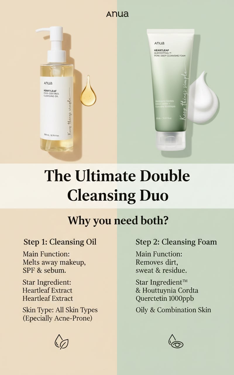 Anua double cleansing duo