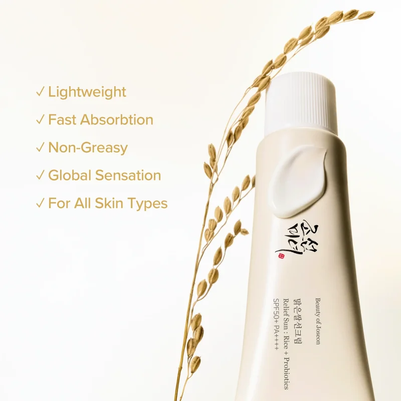 Beauty of Joseon Relief Sun: Rice + Probiotics SPF50+ PA++++