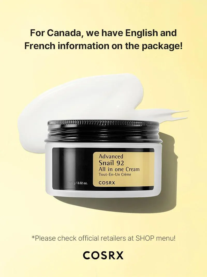 COSRX Advanced Snail 92 All In One Cream