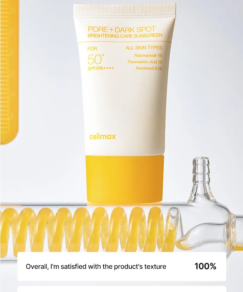 Celimax pore dark spot brightening sunscreen SPF50+