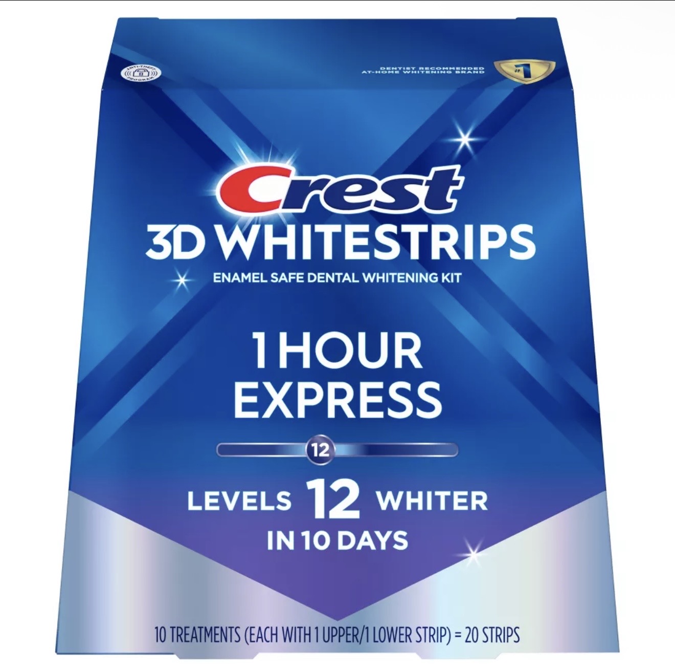 Crest 3D Whitestrips levels 12 whiter