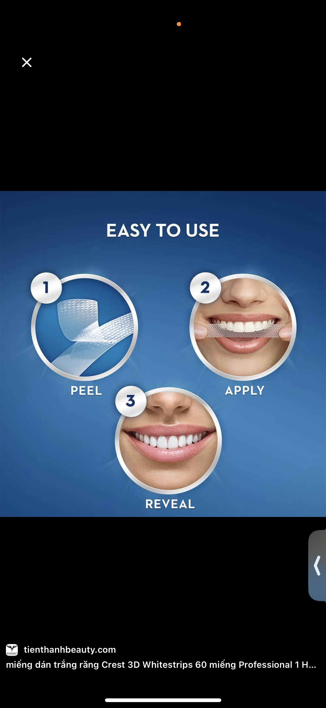 Crest 3D Whitestrips levels 12 whiter