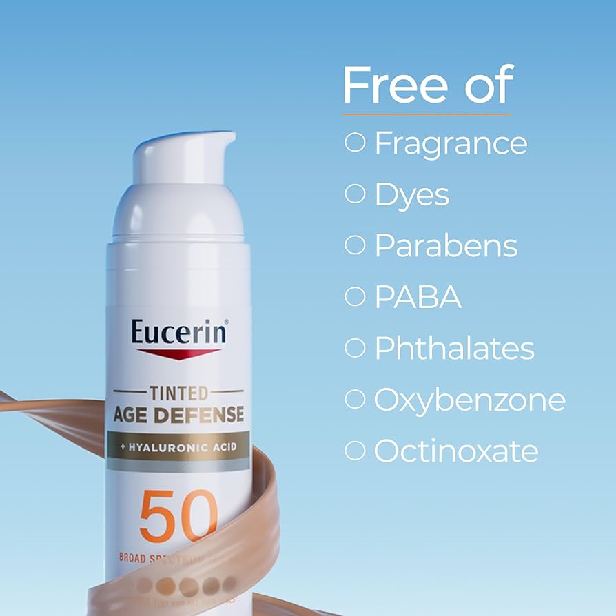 Eucerin Sun Tinted Age Defense Face Sunscreen Lotion SPF 50 (2.5 fl oz)