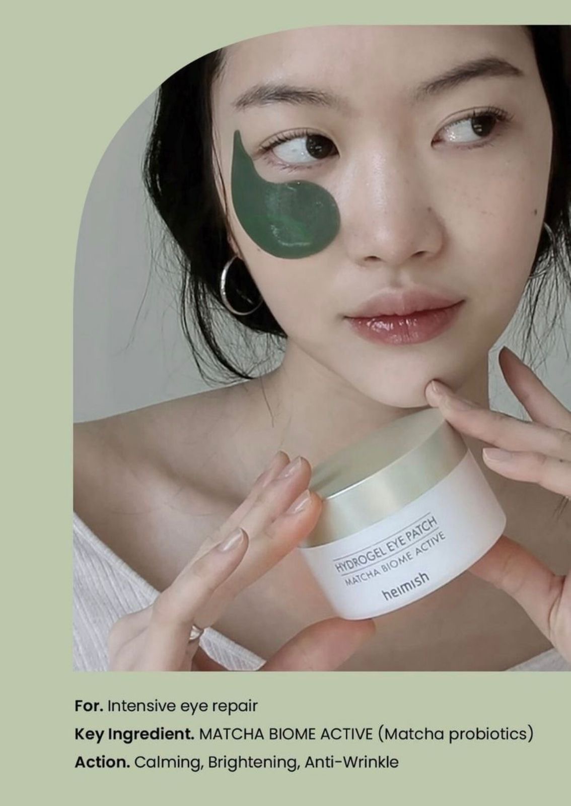 Heimish Matcha Biome Hydrogel Eye Patch