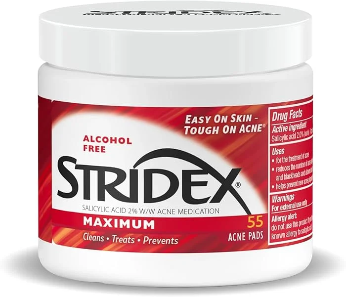 Stridex Medicated Acne Pads Maximum Strength (55 Count)