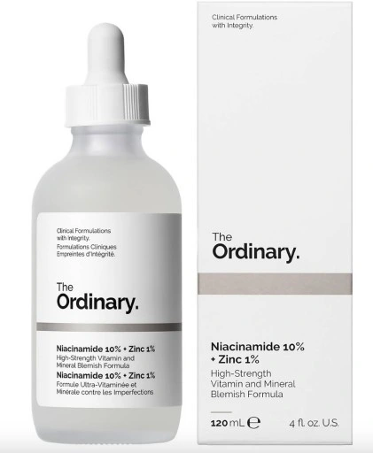 The Ordinary Niacinamide 10% + Zinc 1%, Smoothing Serum for Blemish-Prone Skin 120ml