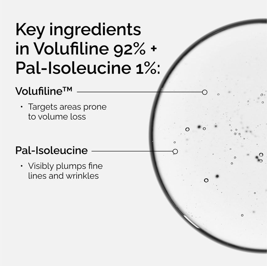 The ordinary Volufiline 92% + Pal-Isoleucine 1%
